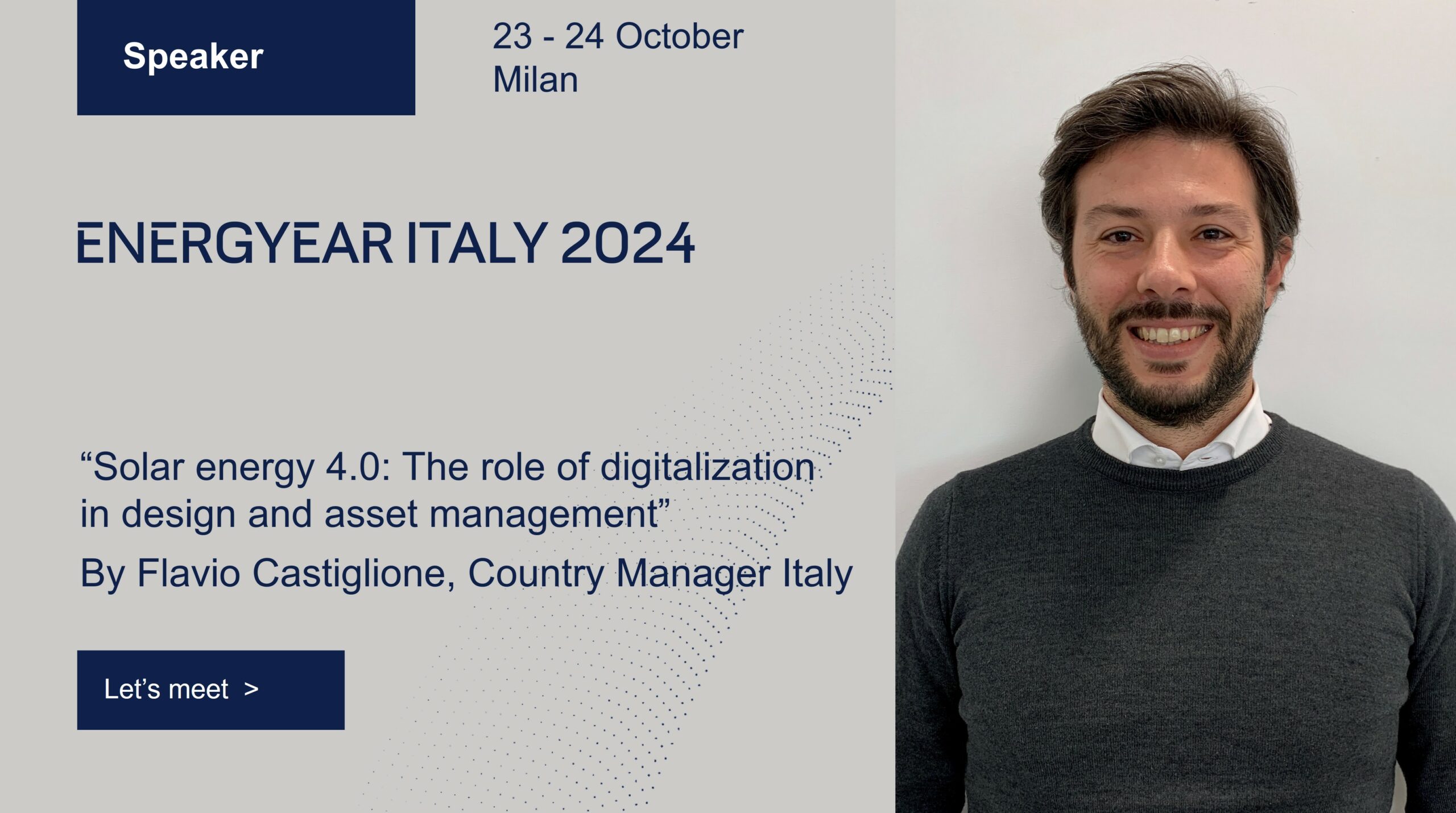 GreenPowerMonitor will attend Energyear Italy 2024, to be held from 23 to 24 October in Milan.